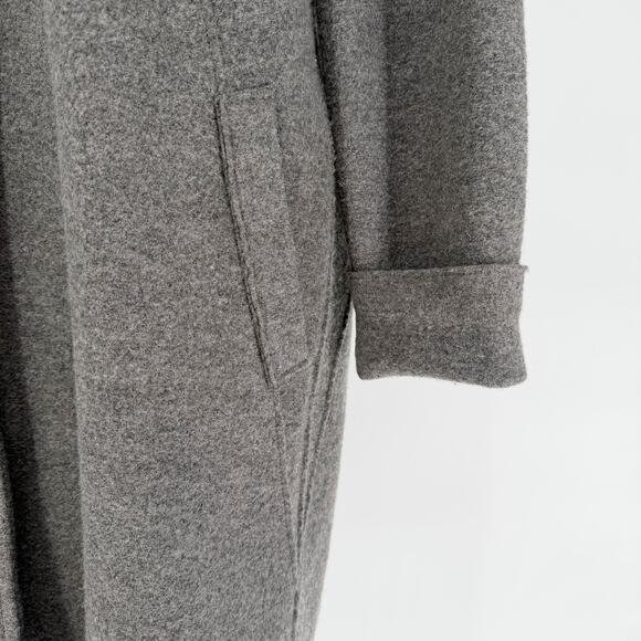 Eileen Fisher Boiled Wool High Collar Coat Womens Small - Picture 9 of 13